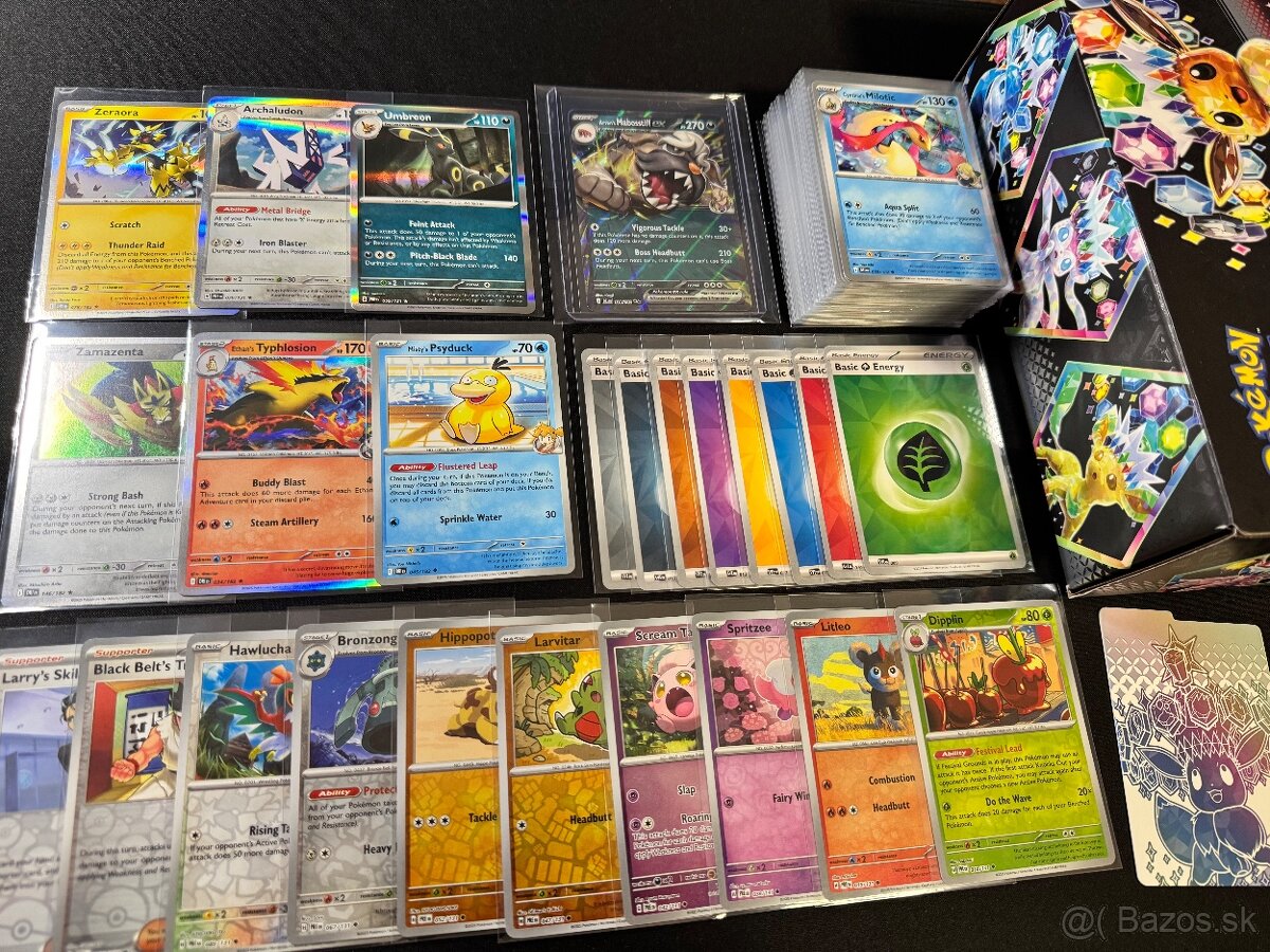 Pokemón MEGA balík B: 100ks kariet v obaloch s EX a darčeky