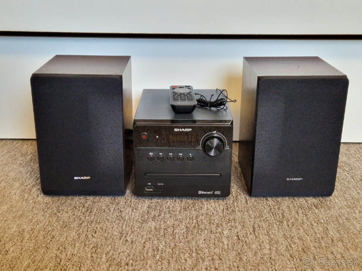 Mini HiFi systém Sharp XL-B510(BR) , CD, USB, AUX, Bluetooth