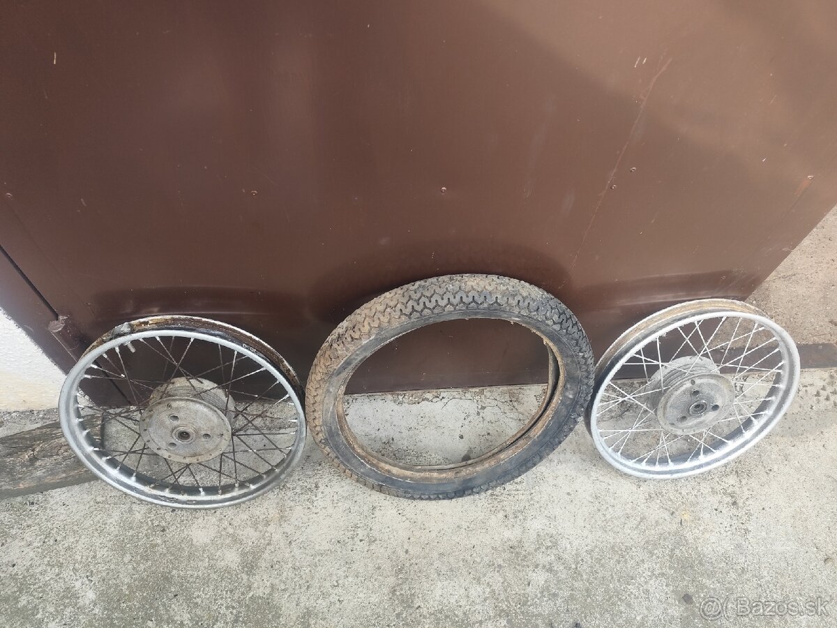Kolesá Jawa Pionier ,mustang + pôvodná pneu