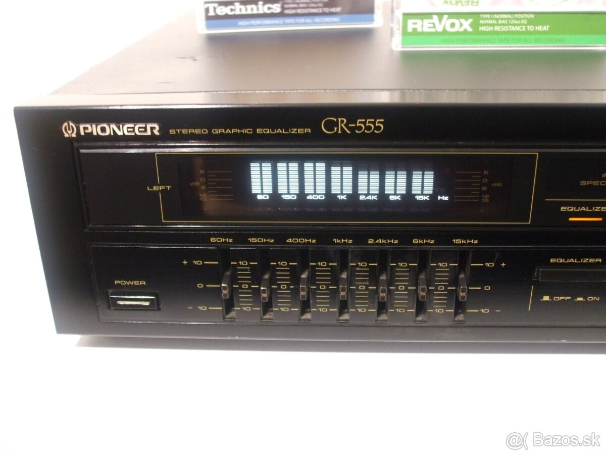 2x7 pasmovy graficky equalizer PIONEER GR 555 = Japan, AE55