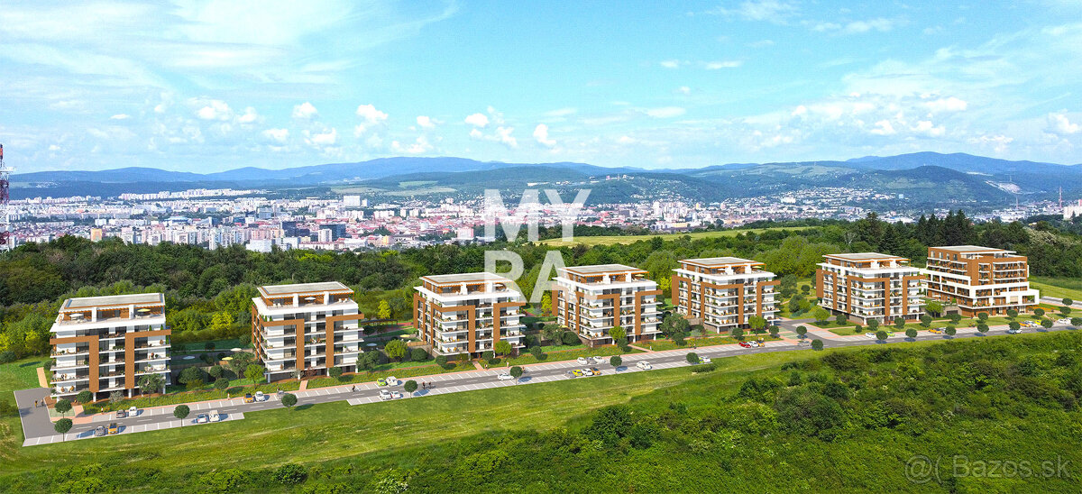 Priestranný 3-izbový byt v novostavbe, 2 x parking, komora a