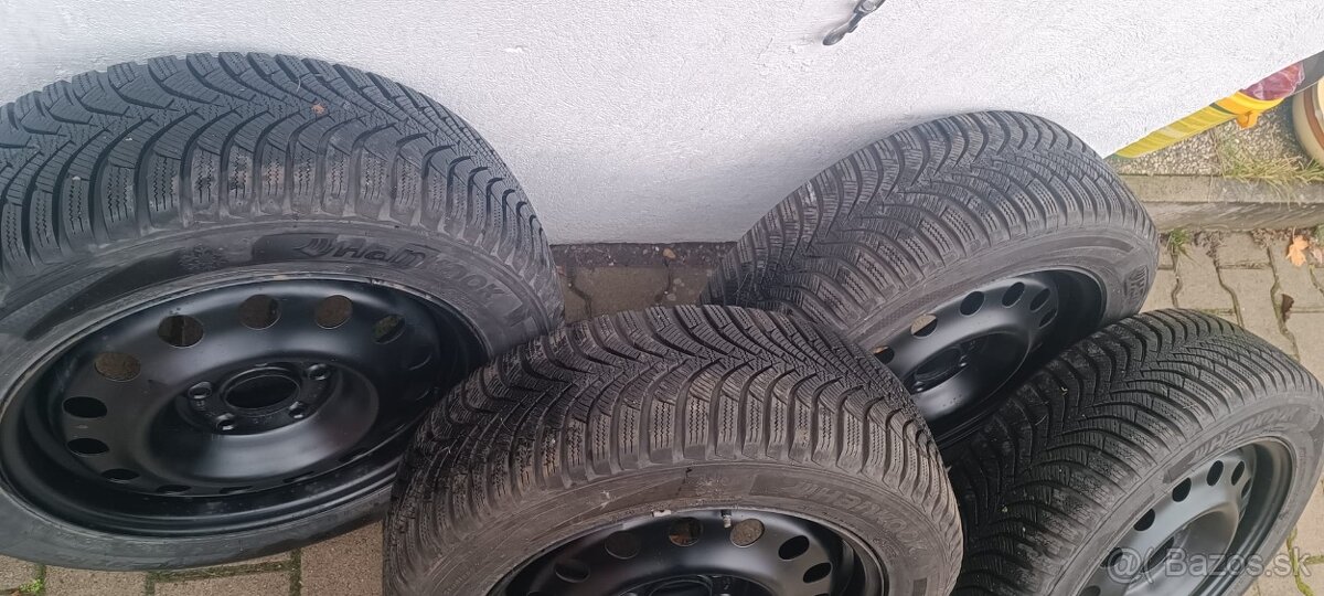 Predaj  4x zimne pneumatiky na plechovych diskoch