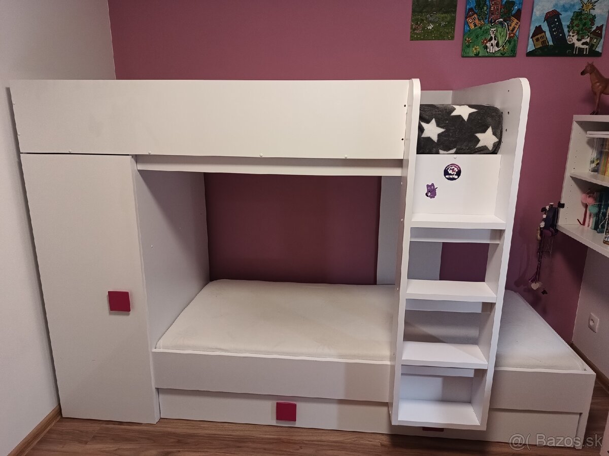 Detská poschodová posteľ