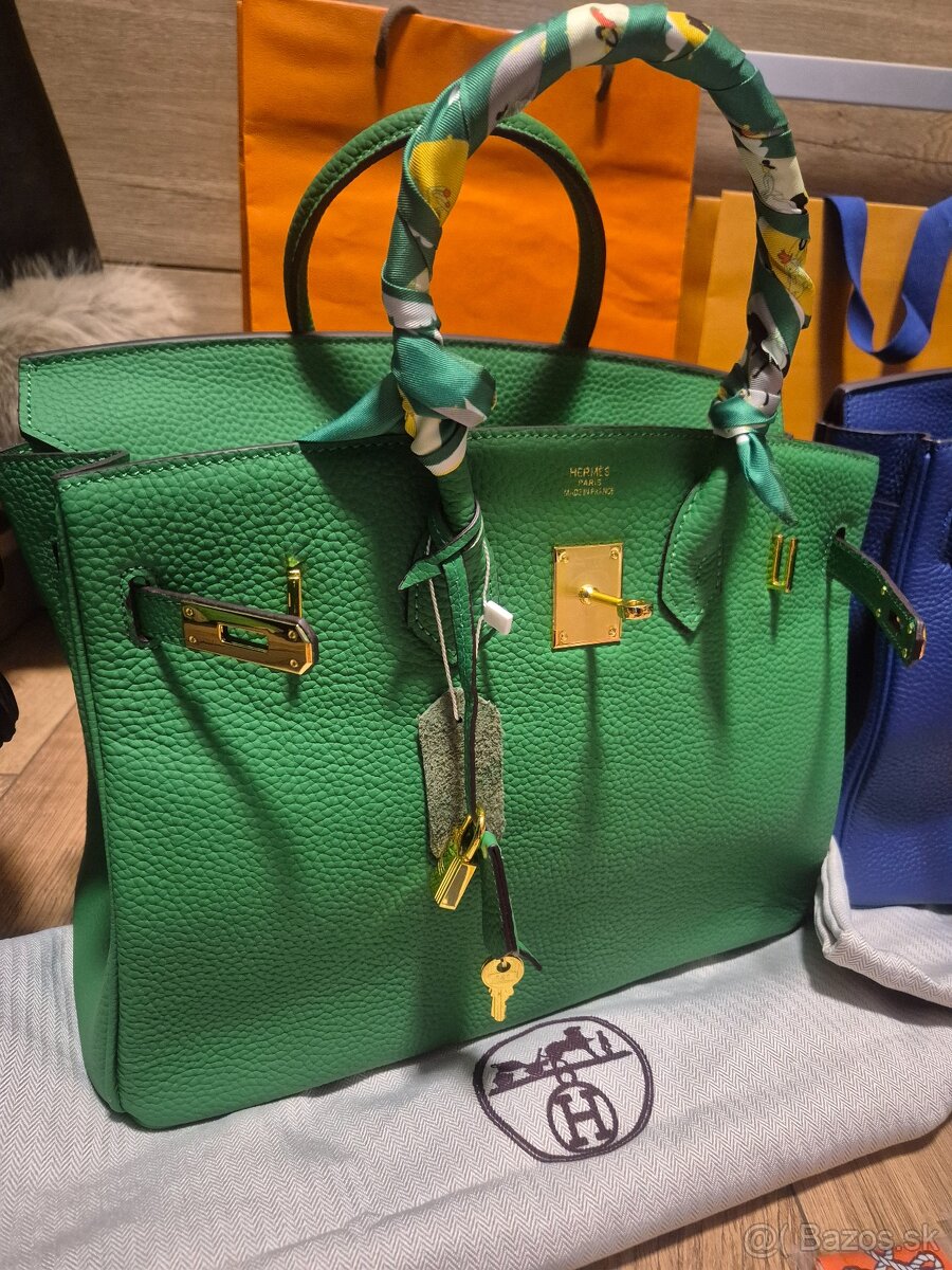Nova luxusná kabelka Hermes Birkin Smaragd green