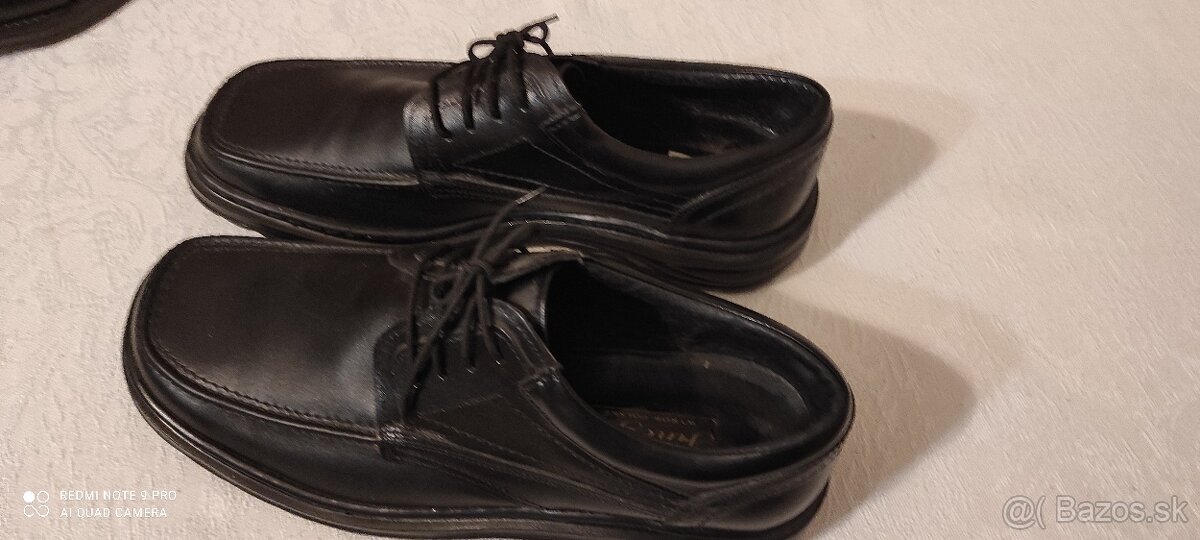 Pánske kožené nové poltopanky c.44.5