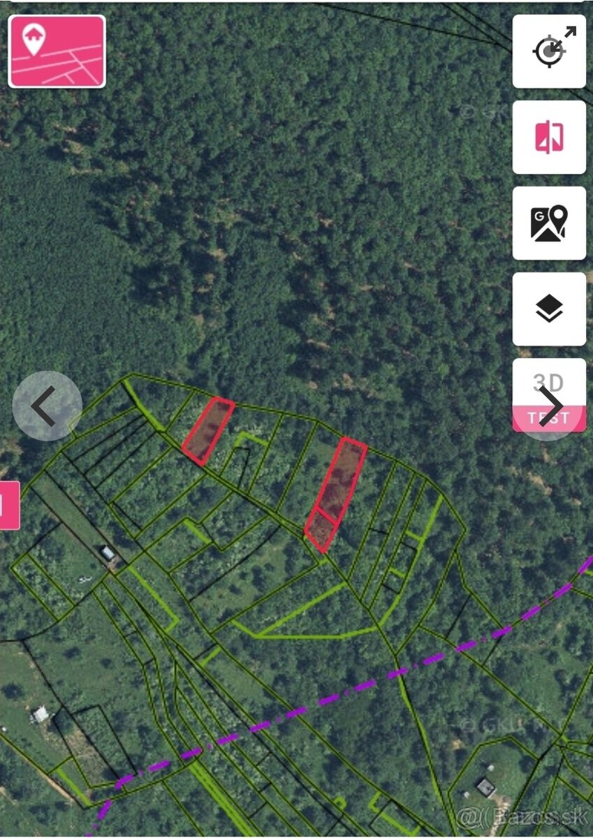 Lesne pozemky na rekreaciu