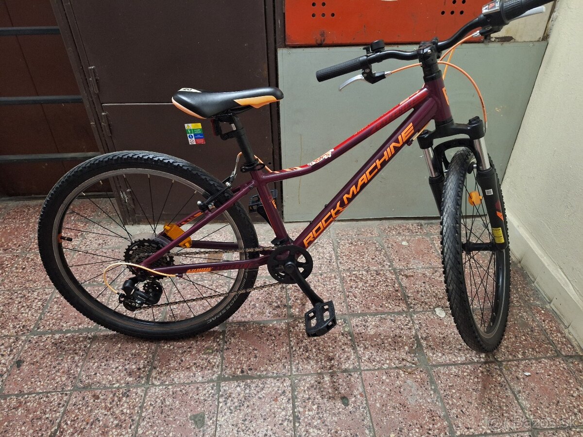 Predám detský bicykel 24kola Rock Machine