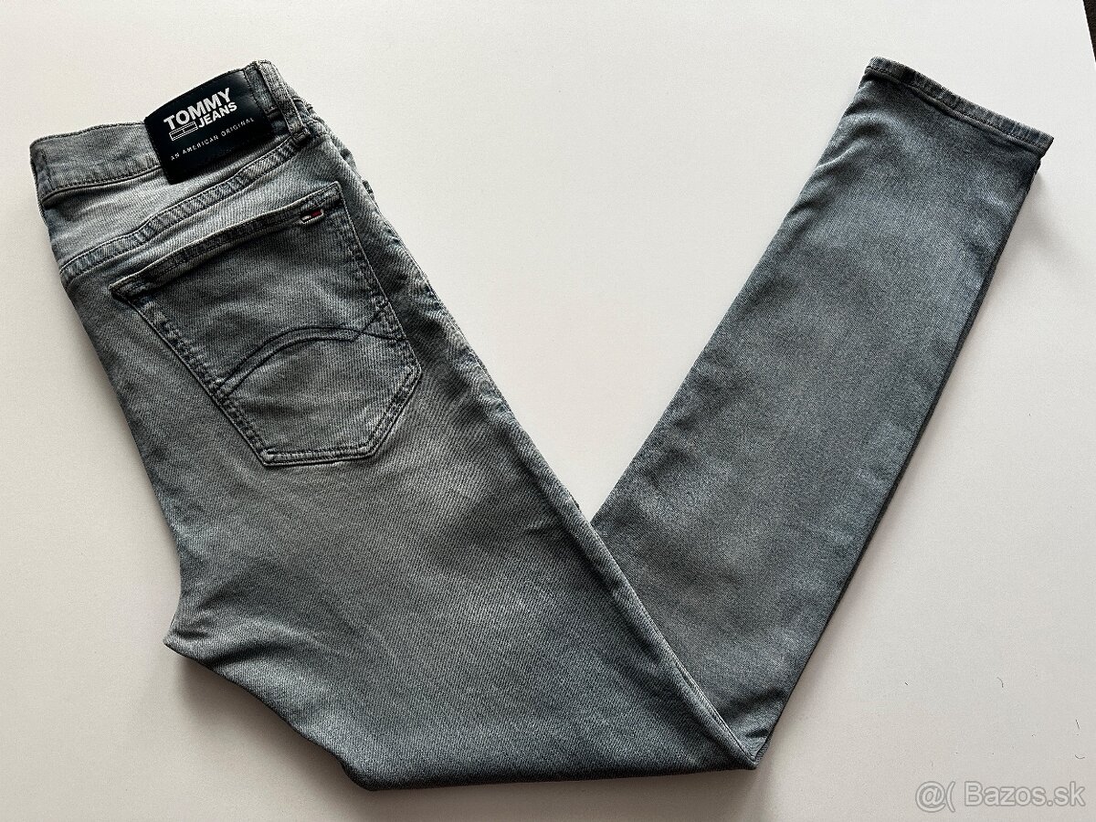 Pánske džínsy- skinny Tommy HILFIGER - veľkosť 32/34