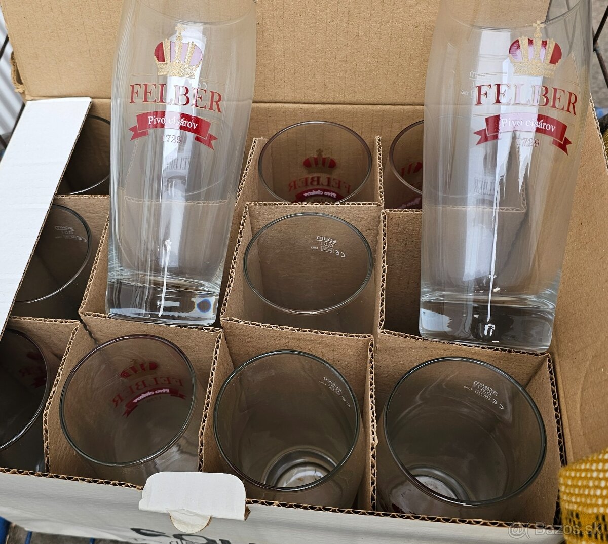 Pivove pohare sklo 0,5 l