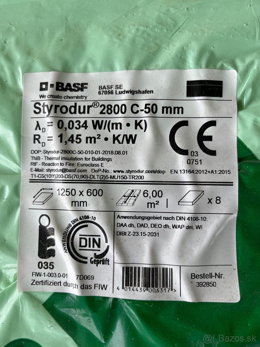 Styrodur 2800 C-50mm BASF