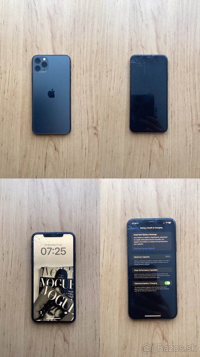 iPhone 11 Pro Max 256GB - rozbitý displej