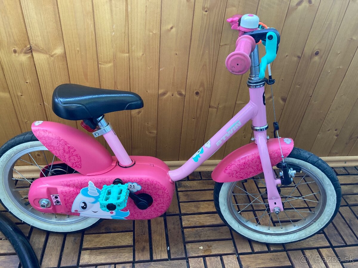 Rezervované - Detsky bicykel BTWIN Unicorn veľkosť 14