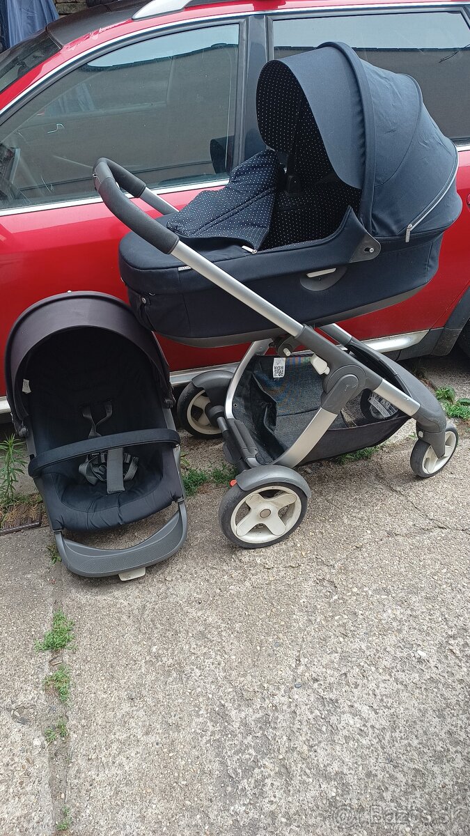 Stokke Crusi hlboky kocik + sportovy + pre surodenca