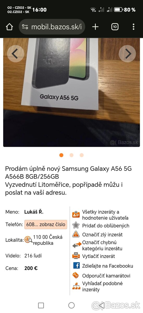 A56 samsung