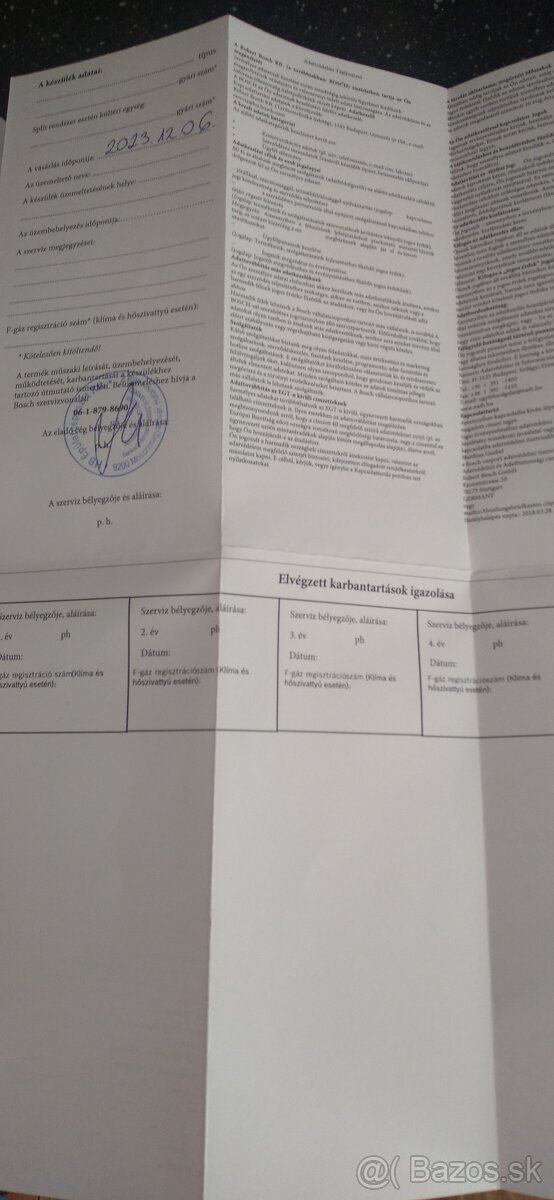 Predam elektricky kotol Bosch ma jeden rok a je v zaruke