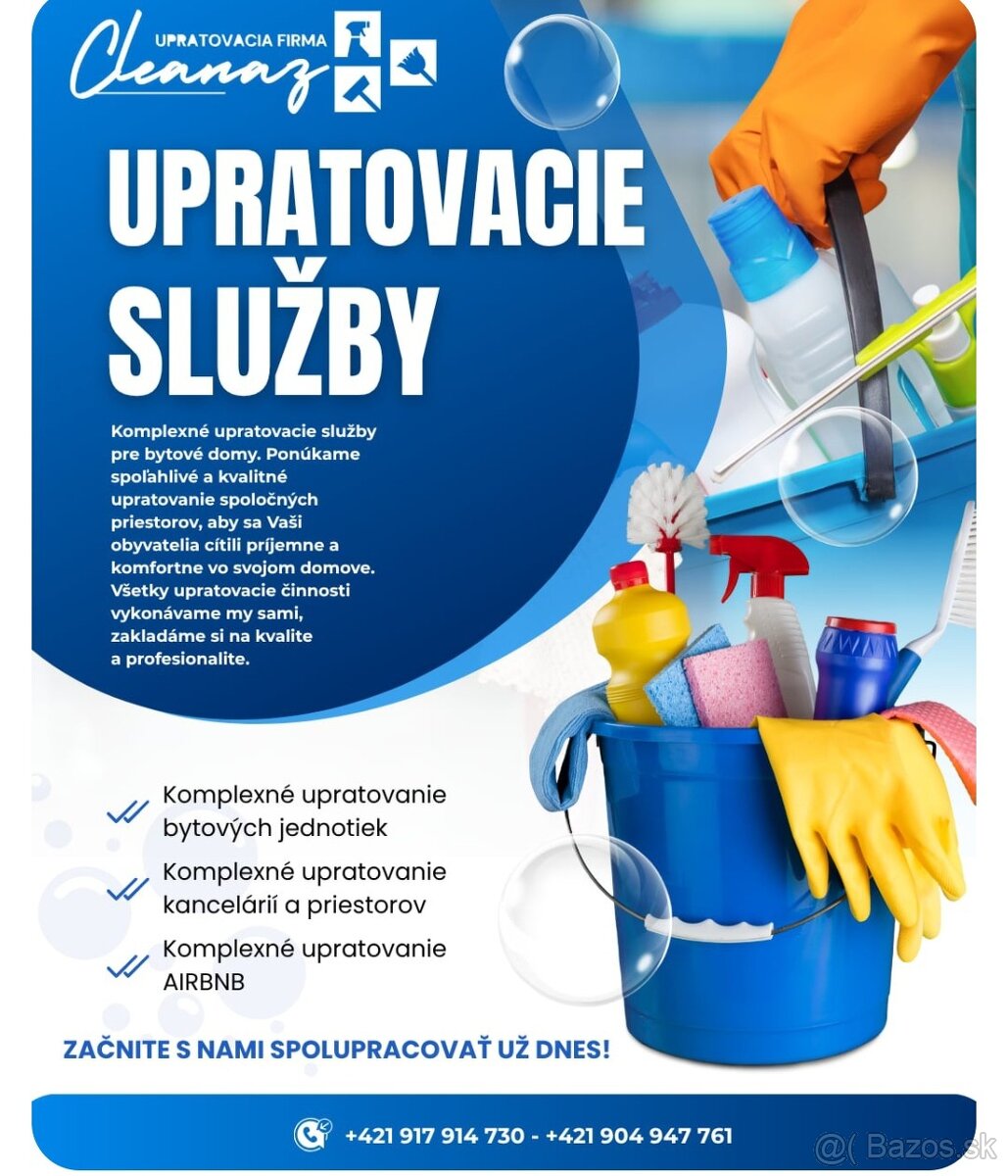 Ponúkame upratovacie služby