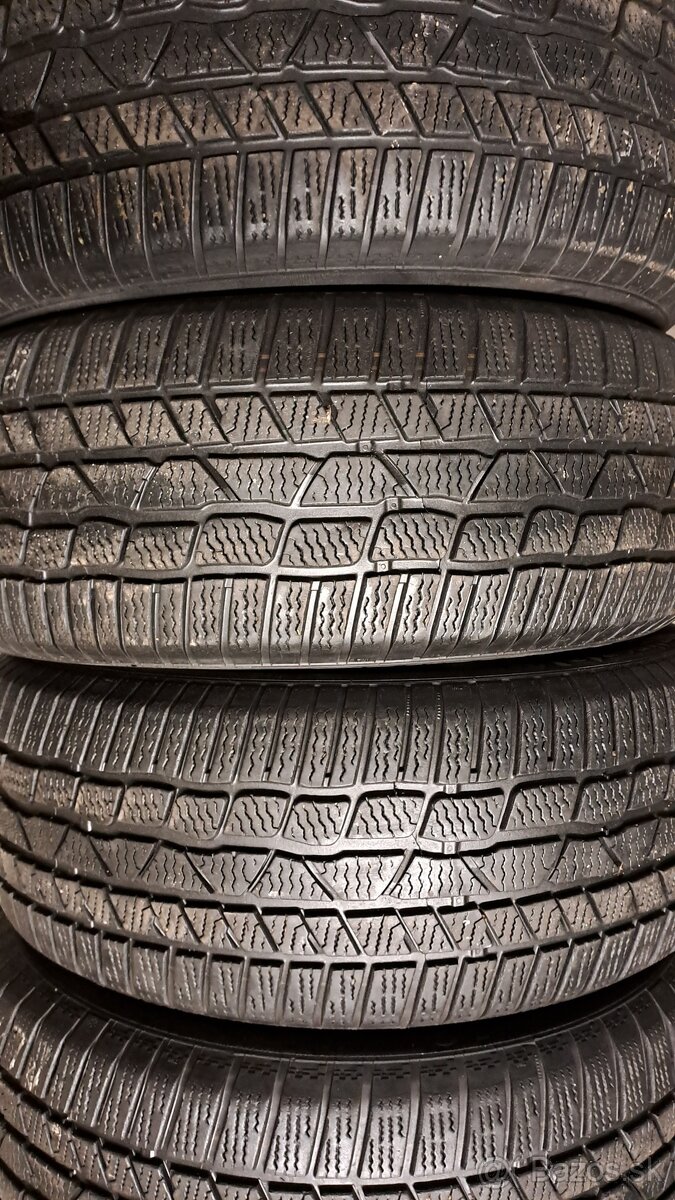 Predám 4ks jazdené zimne 235/55r18-104H Continental