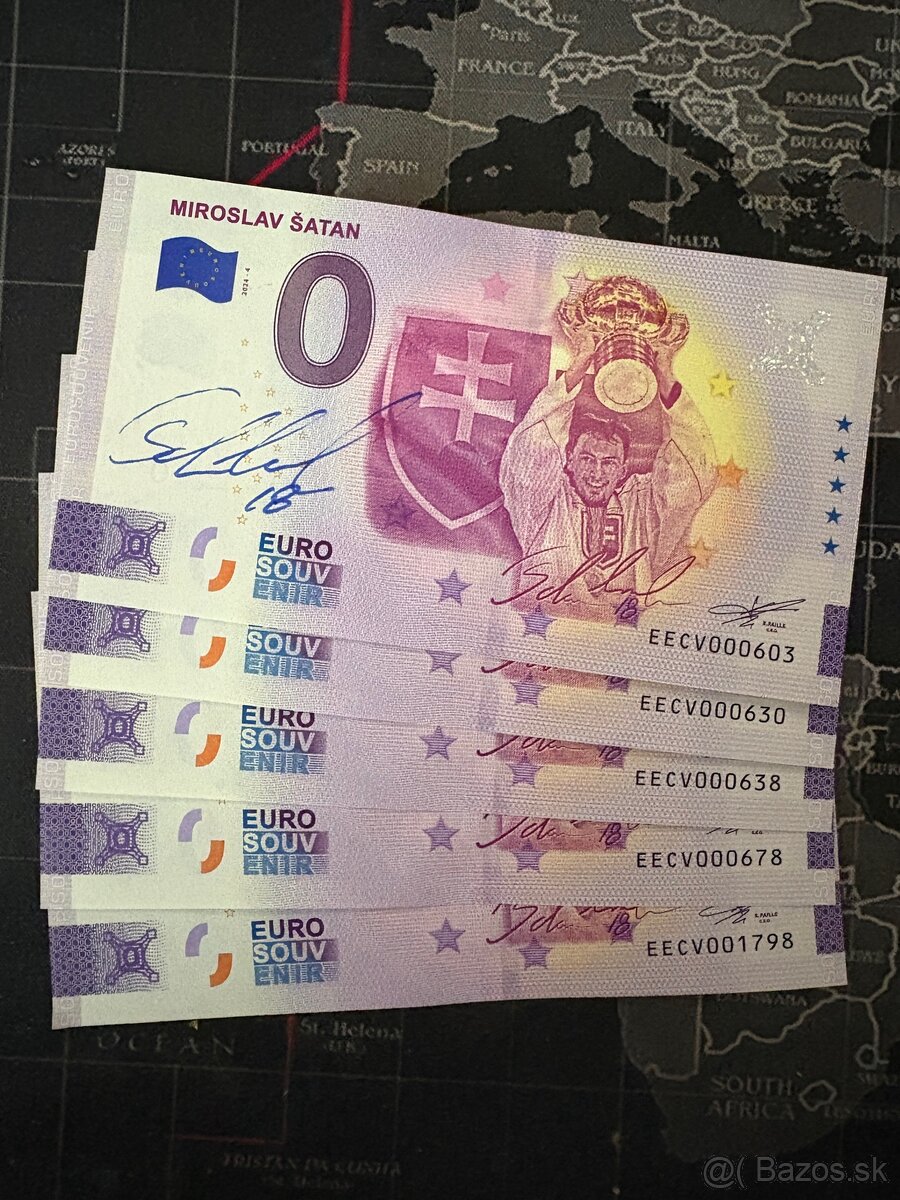 0 EURO bankovka s motívom Miroslav Šatan
