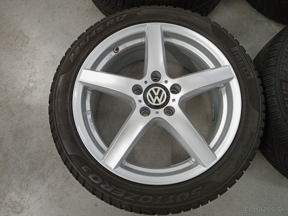 4ks zimne ALU 5x112 R17 7J ET48,5 DEZENT VOLKSWAGEN