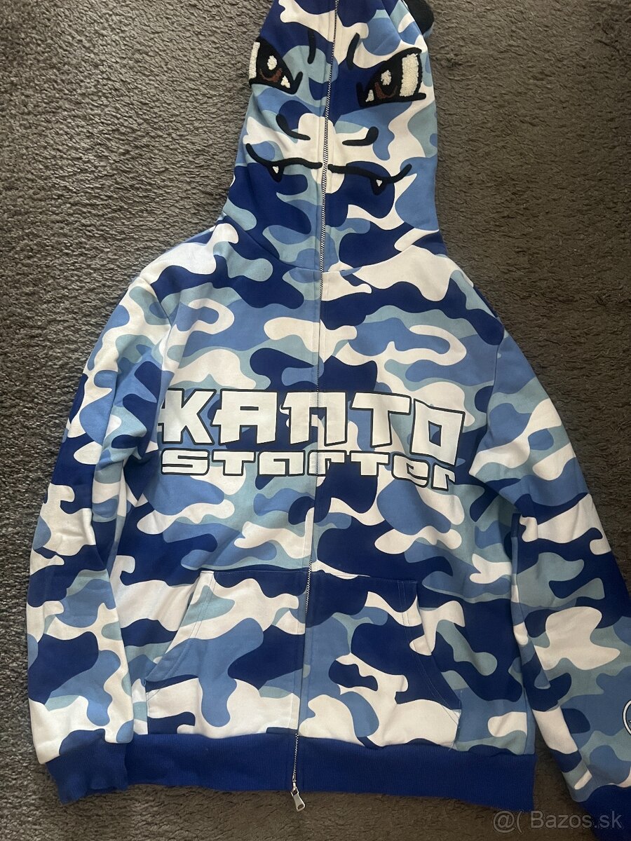 Kanto Starter Hoodie Camo Blue – S