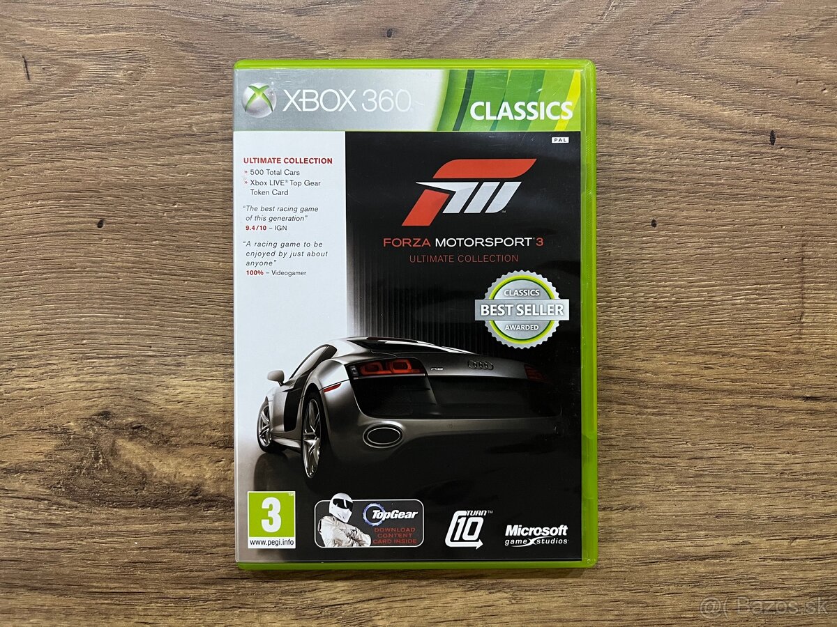 Forza Motorsport 3 Ultimate Collection CZ na Xbox 360