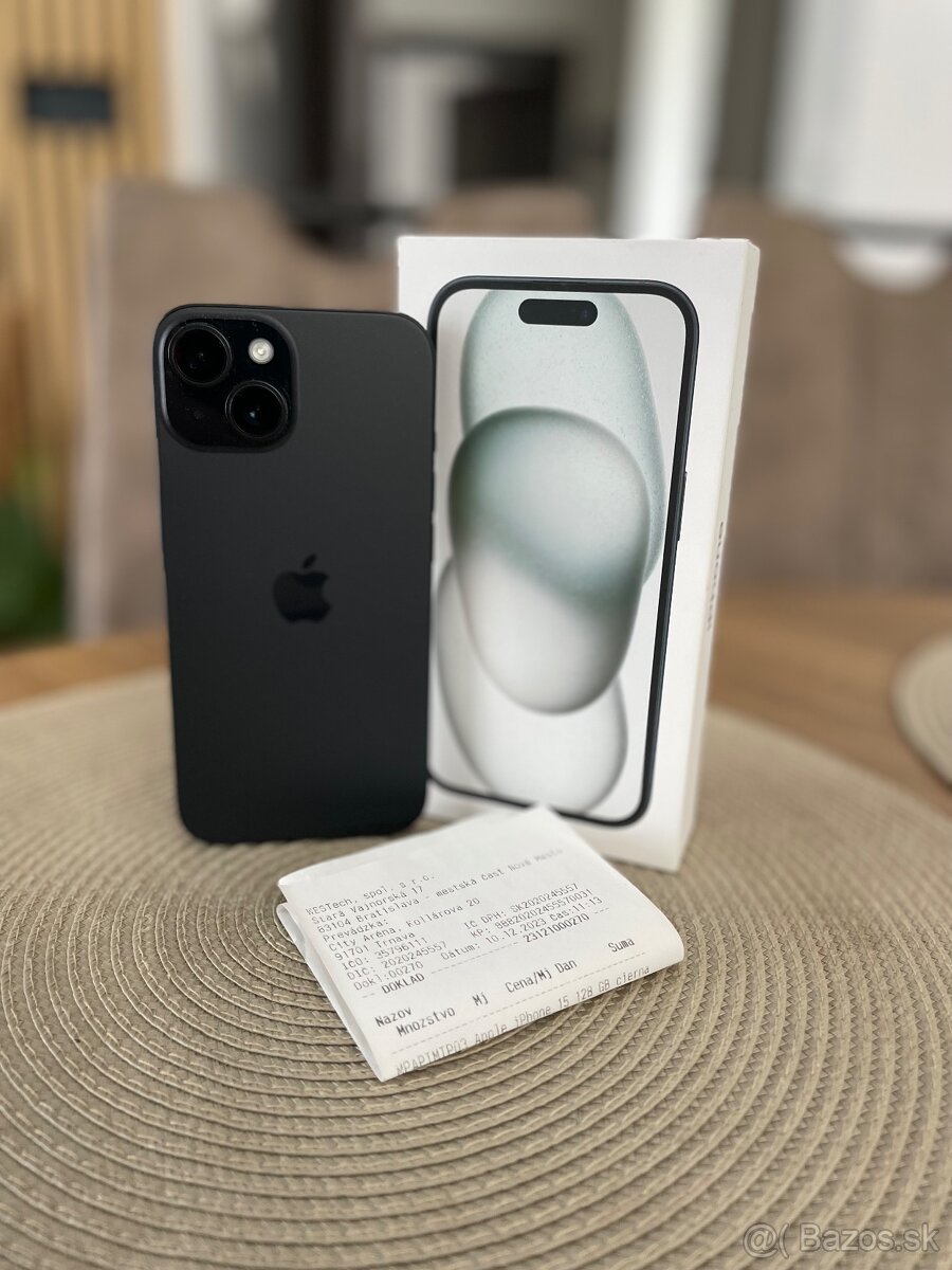 Apple Iphone 15 128 GB v záruke do 12/25
