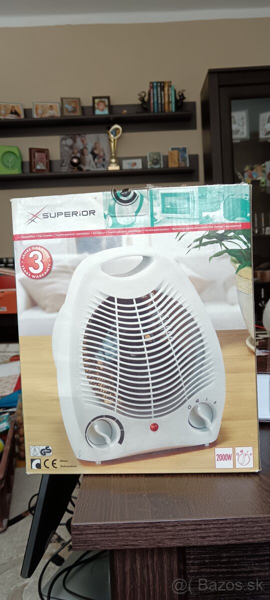 Teplovzdušný ventilátor