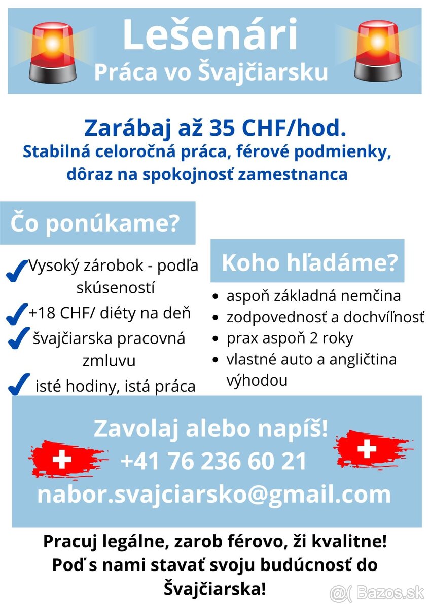 Práca pre lešenárov