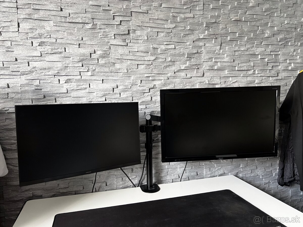 SET monitorov 27'' a 24''+ držiak na monitory
