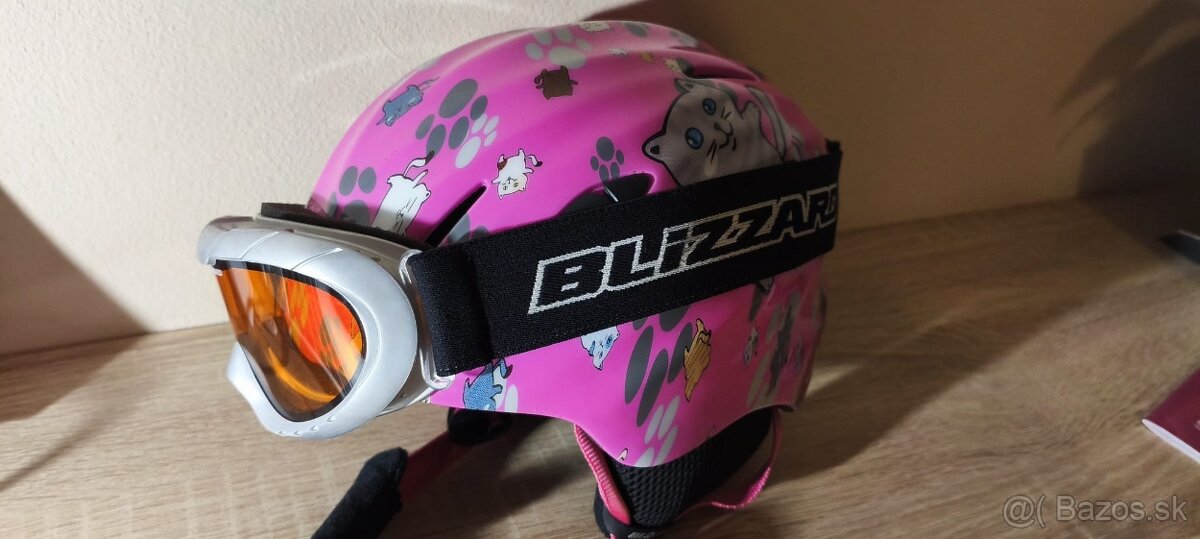 detská helma 46-52cm na lyžovanie, korčulovanie + okuliare