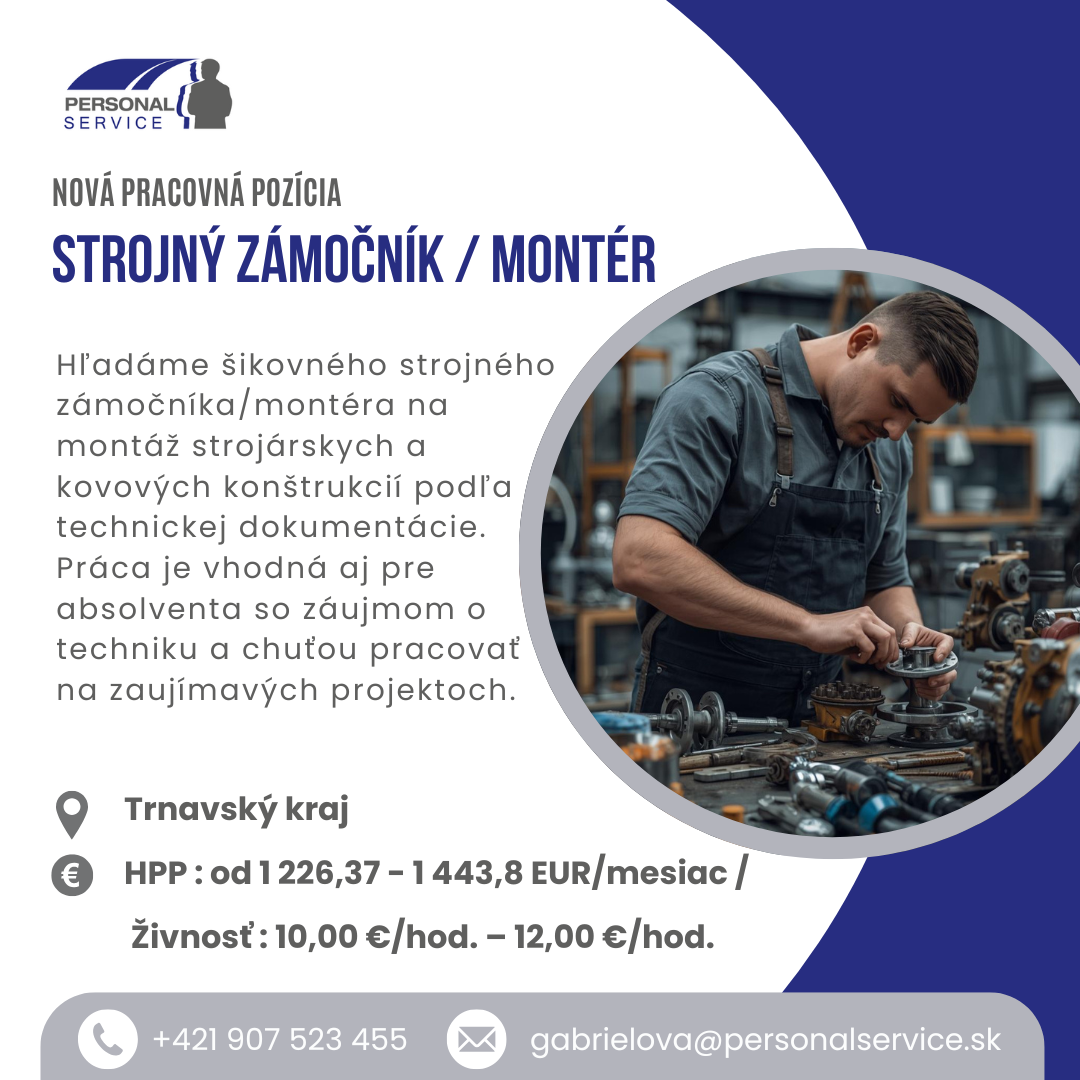 Strojný zámočník - Montér