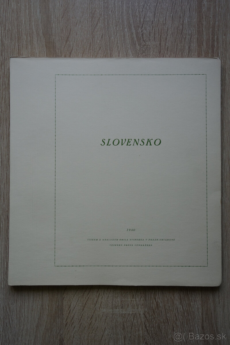 Albumové listy: Slovensko 1940