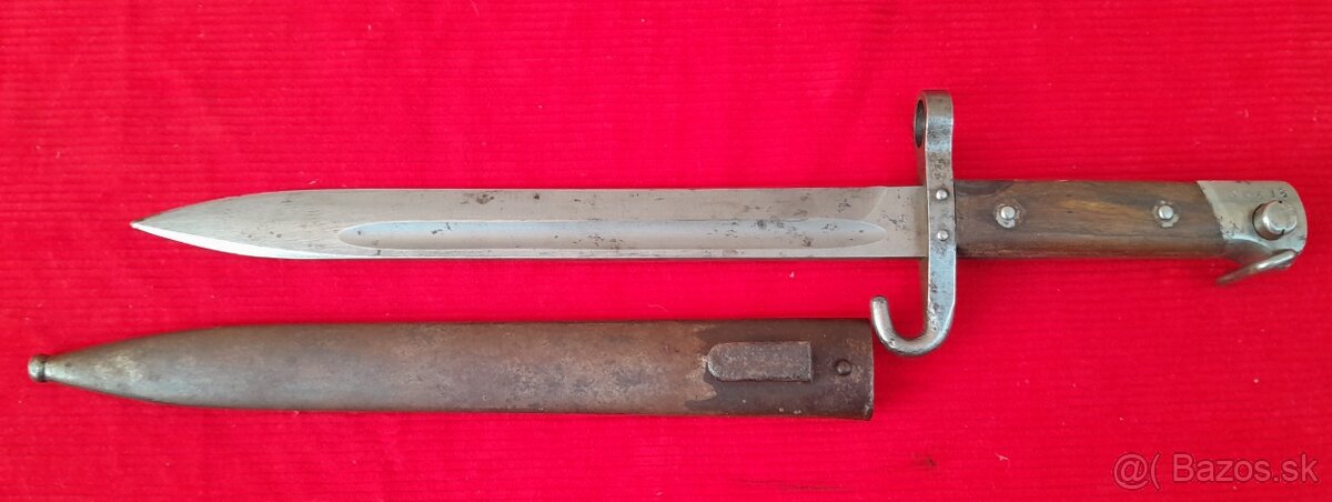 Bodák Mannlicher 1895 poddôstojník ČSR,bodák pre mužstvo.