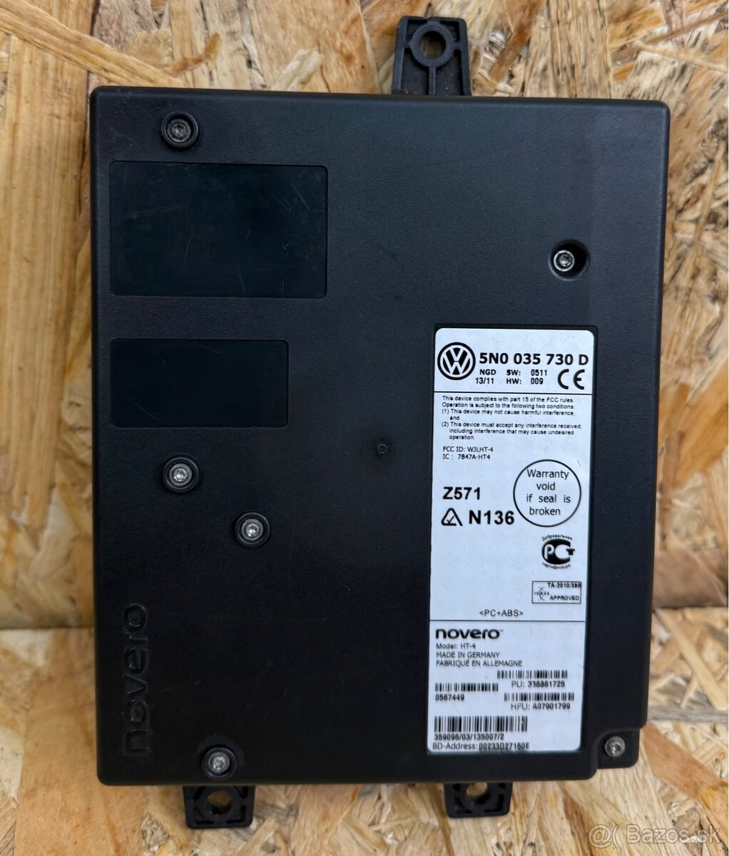 5N0035730D, Bluetooth riadiaca jednotka, VW GROUP