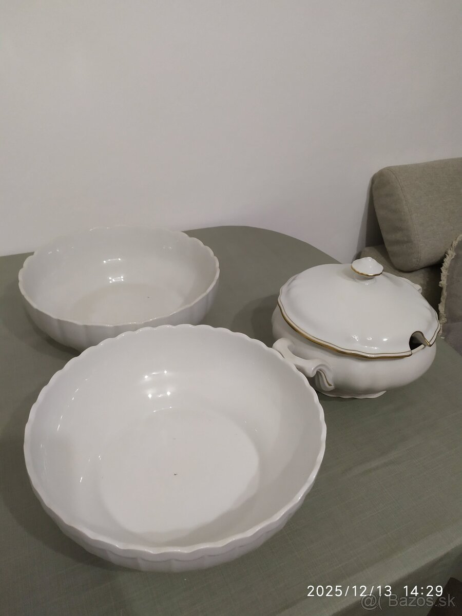 Predám kvalitné sklenené misy a polievkovú nádobu