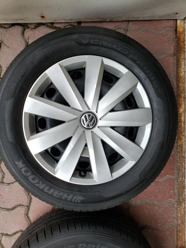 Volkswagen disky letné pneu HANKOOK 215/60 R16