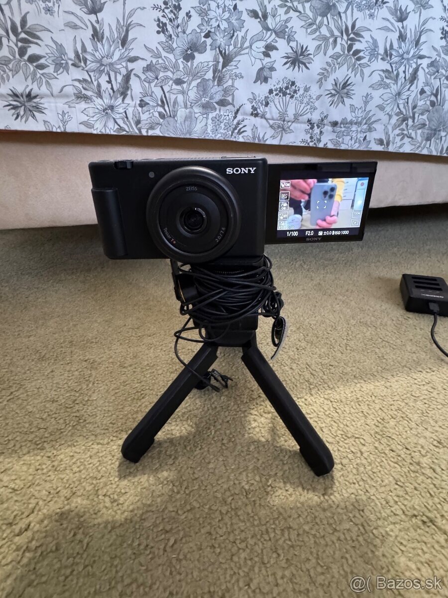 Sony ZV-1✅ Top Stav✅Fólie✅ Prislusenstvo