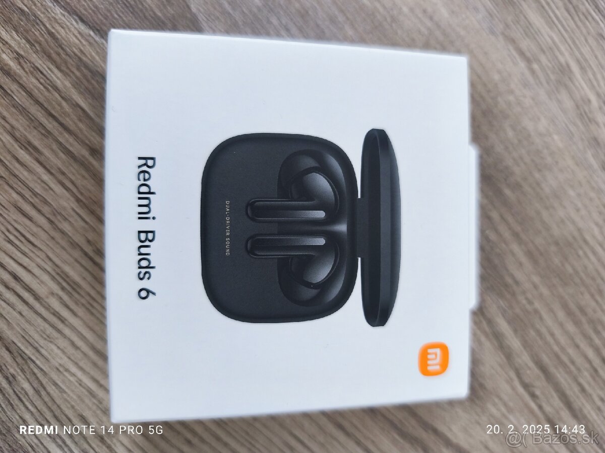 Slúchadlá Redmi Buds 6 Dual-driver sound
