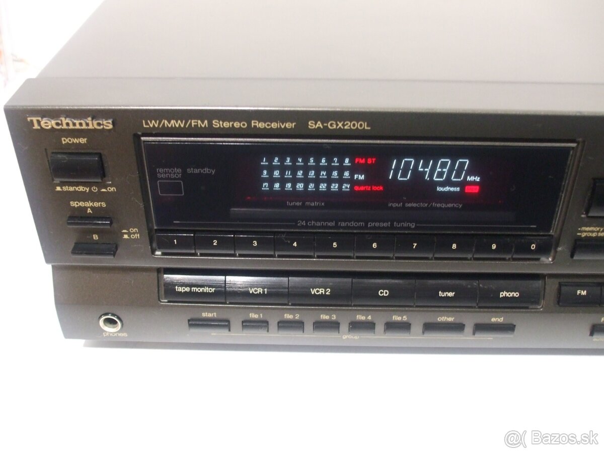 360W zosilnovac s tunerom = Receiver TECHNICS SA-GX200 Japan
