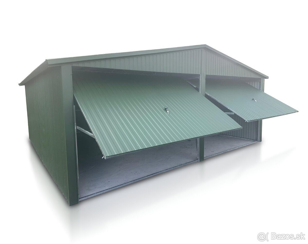Plechová garáž 6x5 m