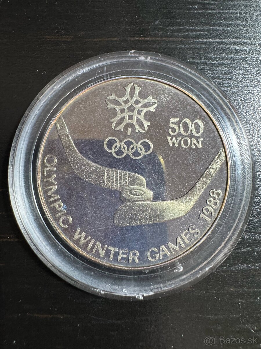 Predam Korea-North 500 Won KM# 16 1988 Proof strieborna minc