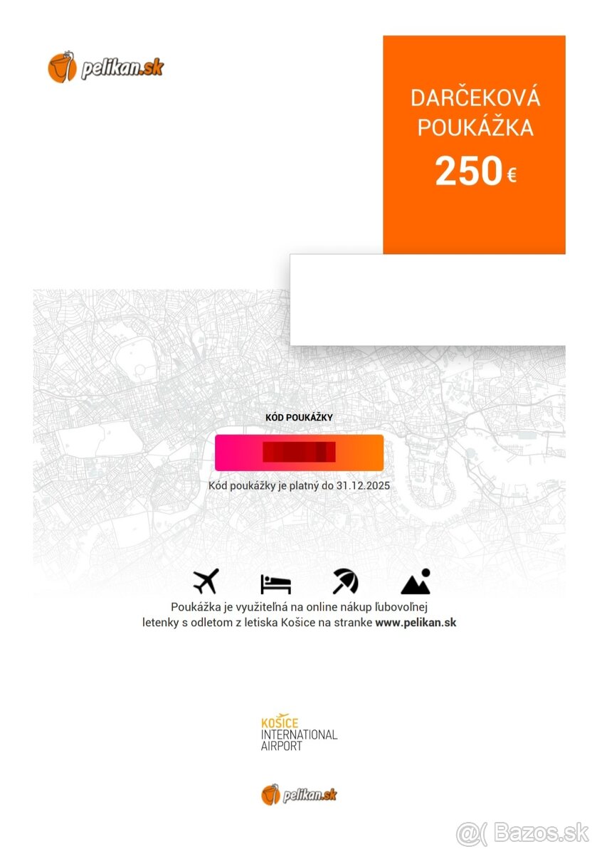 Voucher na kúpu ľubovoľných leteniek