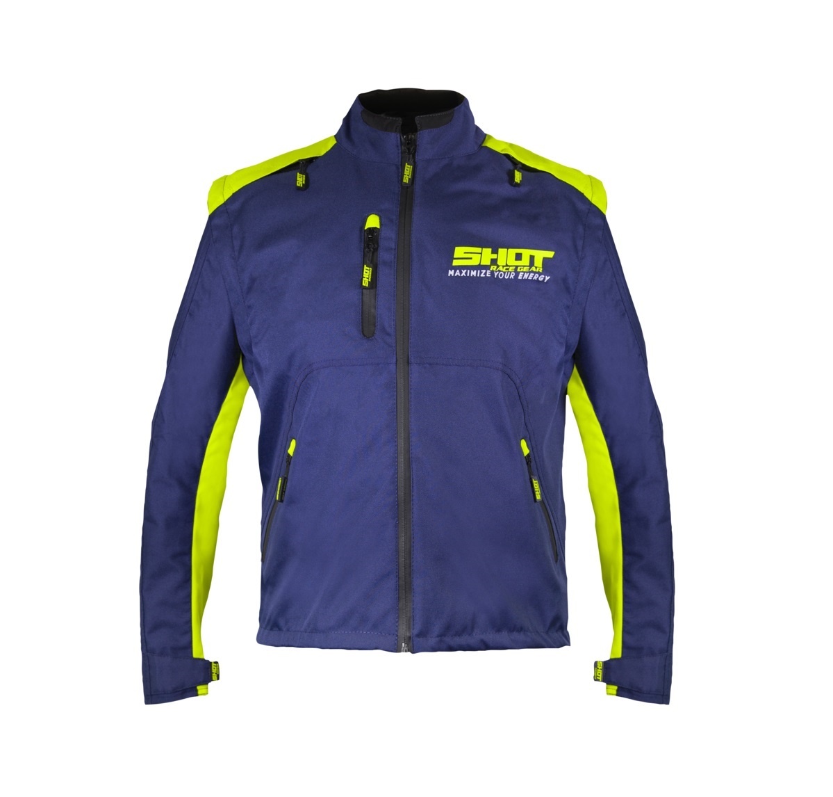 SHOT enduro atv mx kvalitná bunda žlto modrá