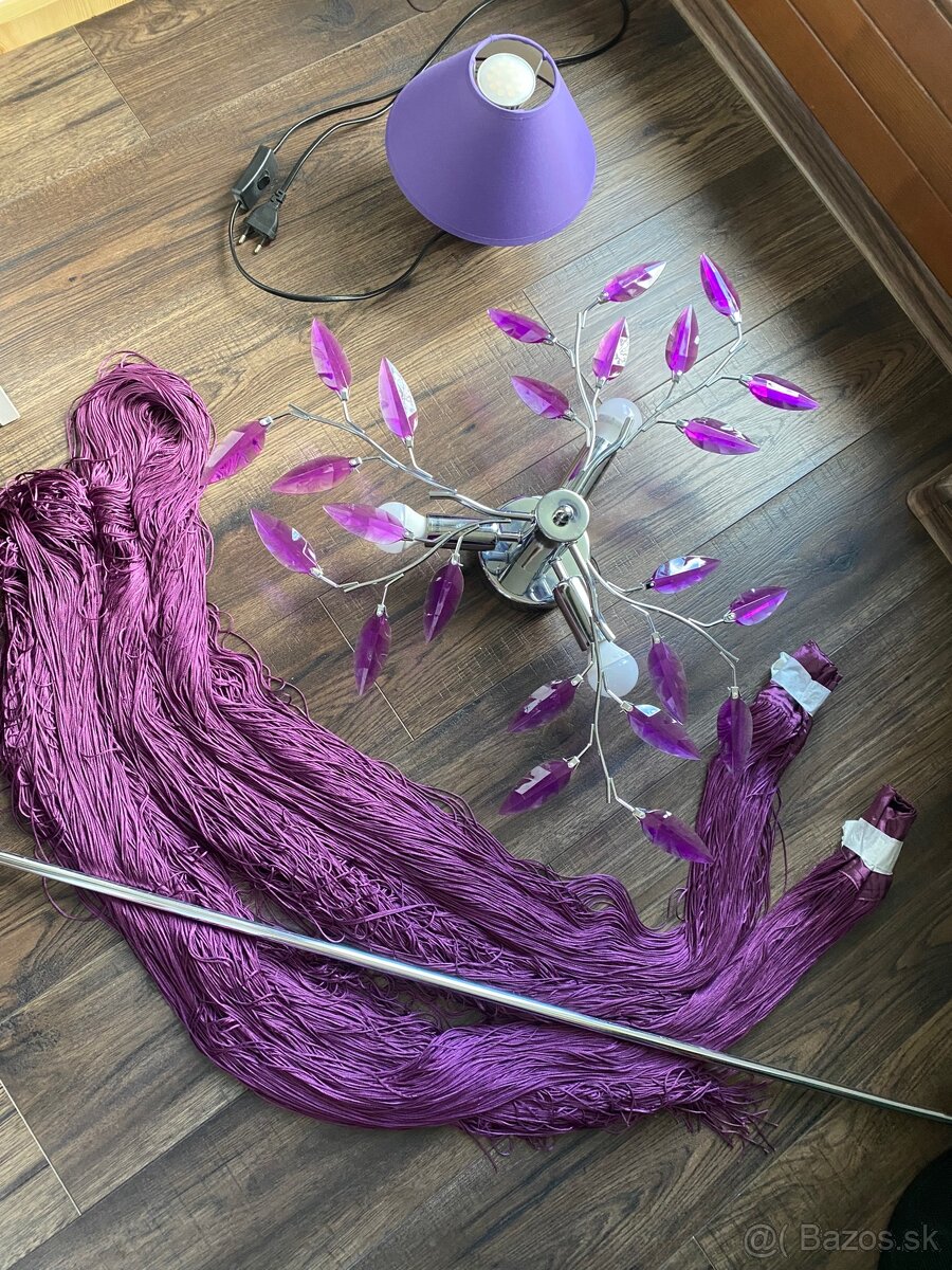 Luster, lampa, šnúrové závesy