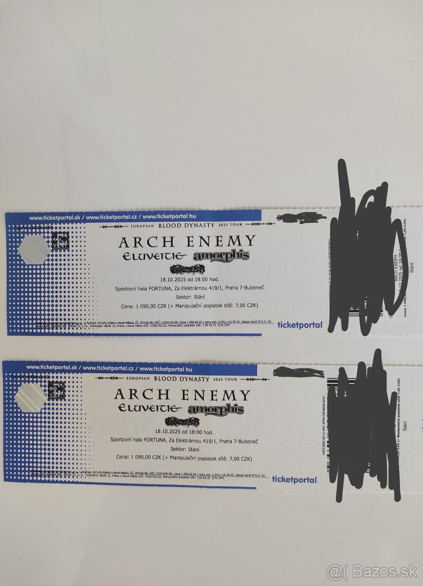 Arch enemy + support, Praha 18.10.2025