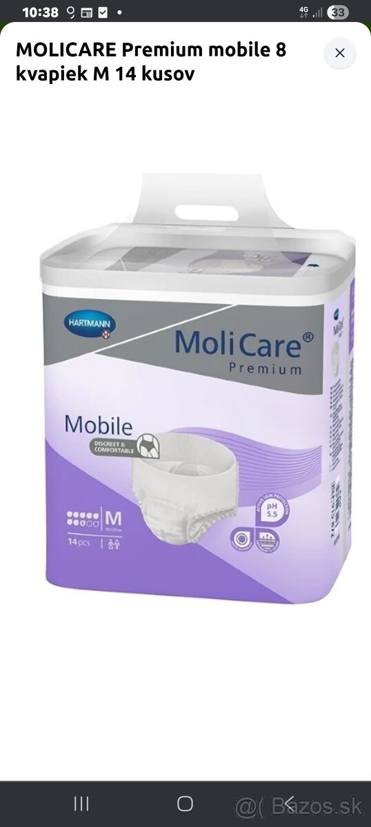 Plienkove nohavičky molicare premium