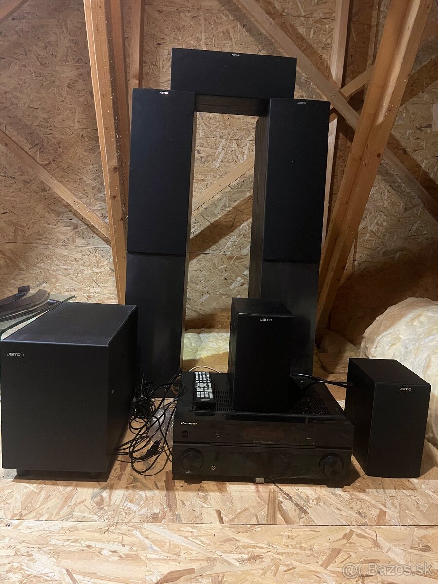 Predam reproduk. sústavu + receiver pioneer
