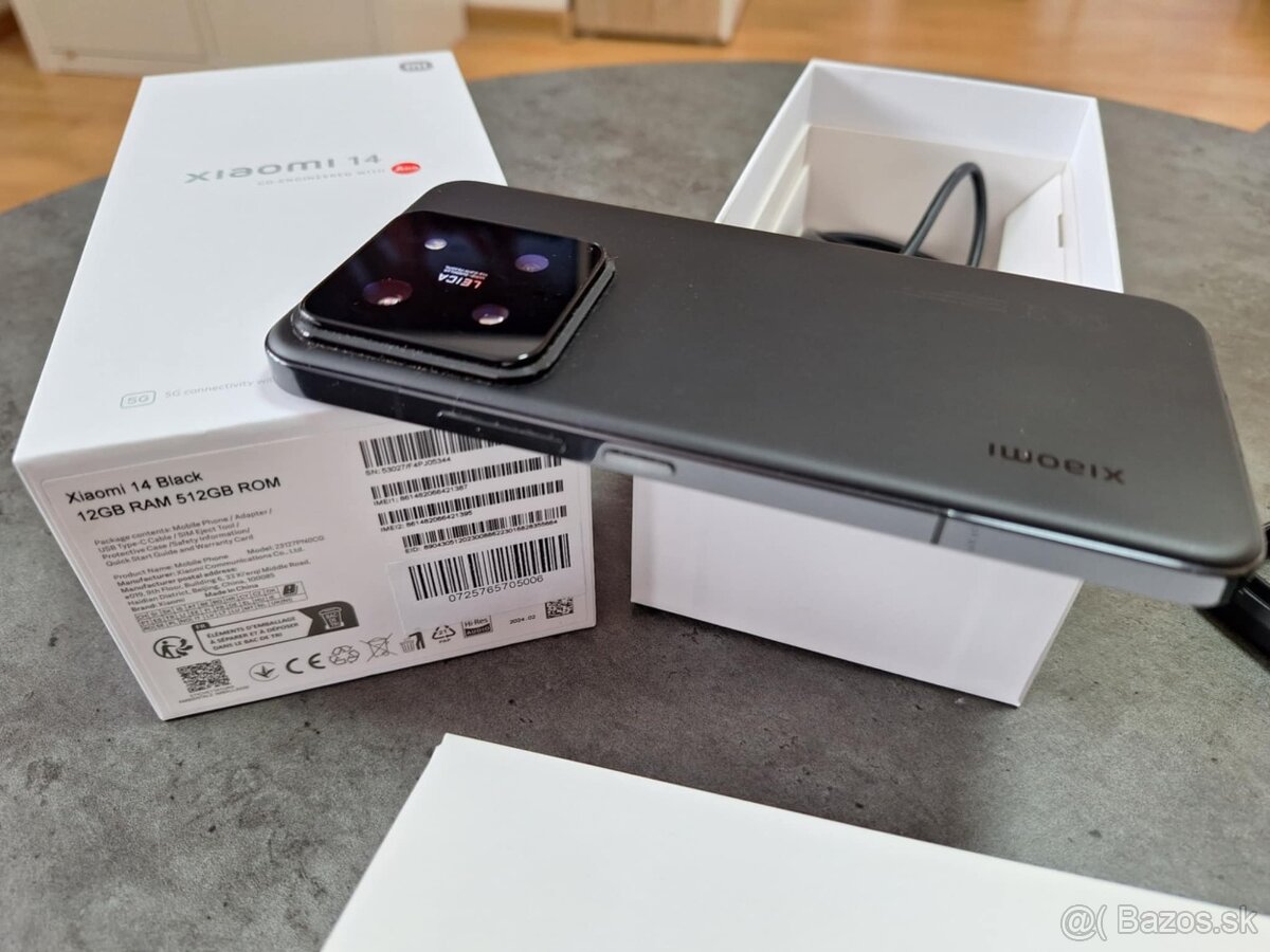 Xiaomi 14 Black 12GB rám 512GB rom