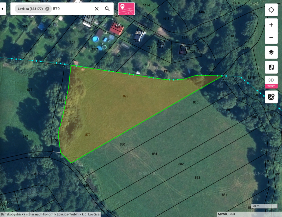 INVESTIČNÝ POZEMOK PRI ŽIARI NAD HRONOM