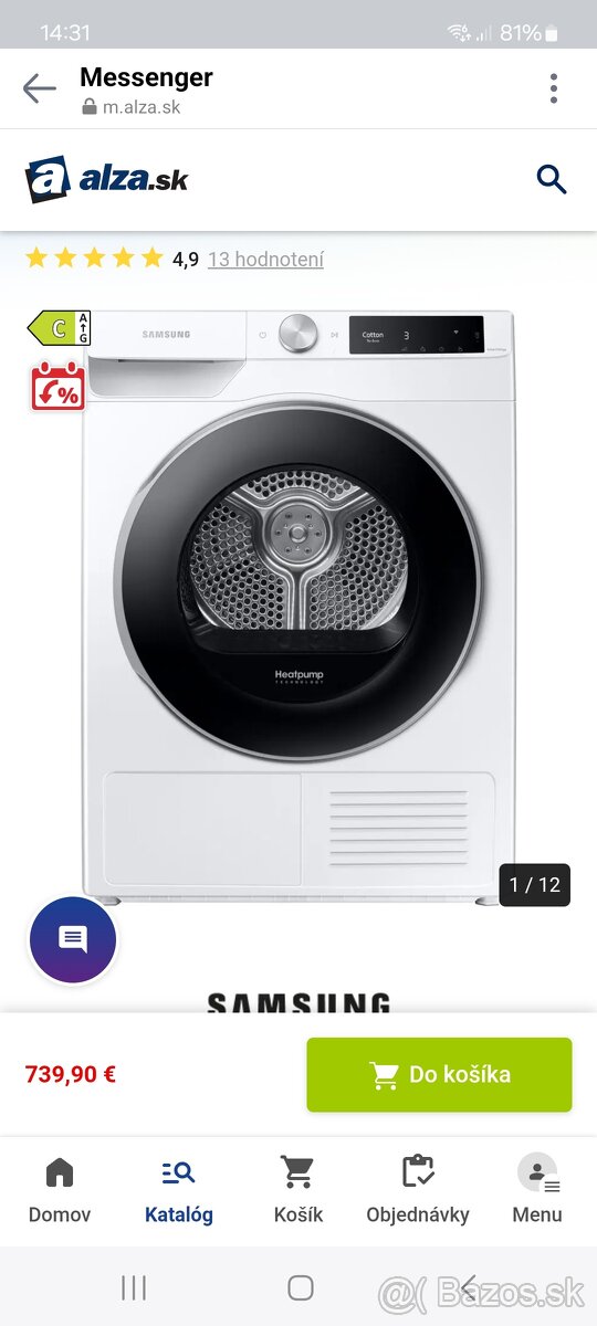 Úplne nová sušička prádla